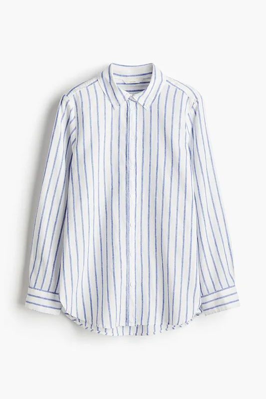 Рубашка из льняной смеси H&M Premium Selection Рубашка из льняной смеси H&M Premium Selection