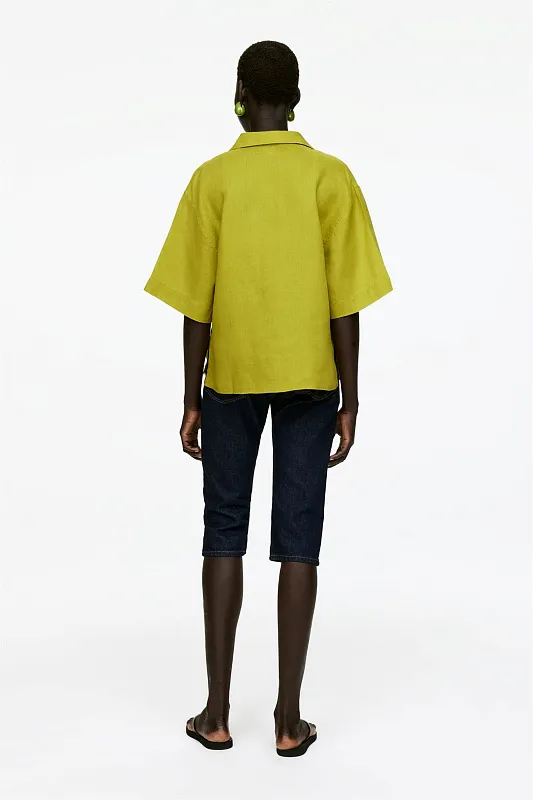 Свободная льняная рубашка ARKET Свободная льняная рубашка ARKET