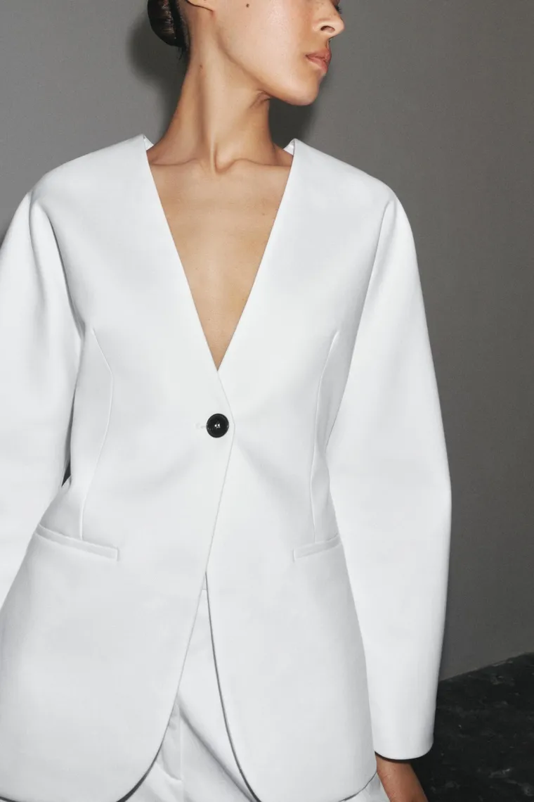 Пиджак из 100% хлопка ZARA Пиджак из 100% хлопка ZARA