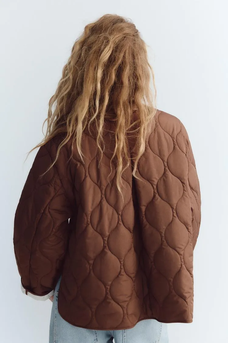 Водоотталкивающая стеганая куртка ZARA Водоотталкивающая стеганая куртка ZARA