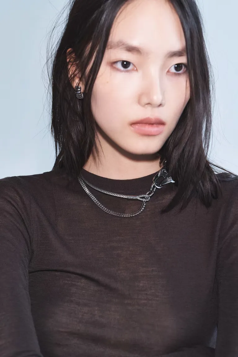 Лонгслив из тонкой шерсти мериноса H&M   Лонгслив из тонкой шерсти мериноса H&M