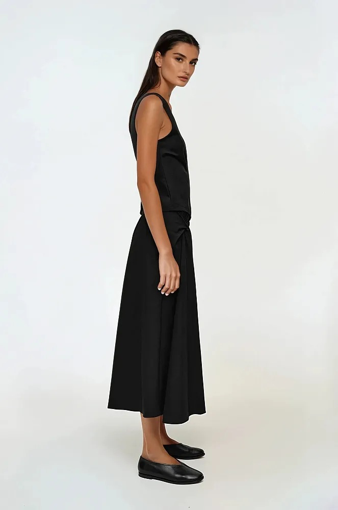 Юбка-миди с кручеными деталями COS