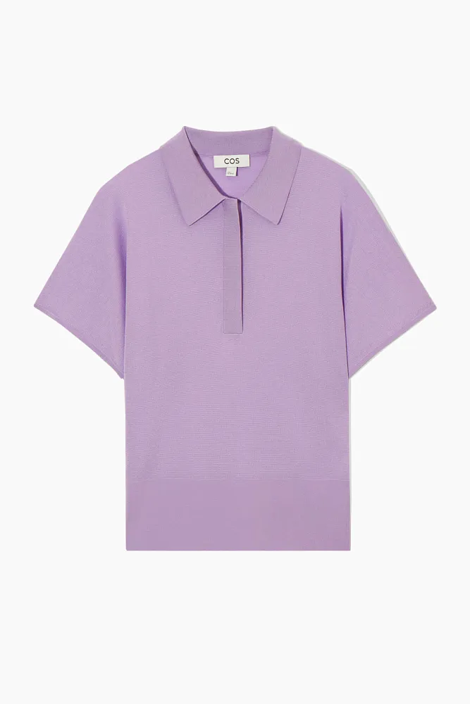Трикотажная футболка-поло COS