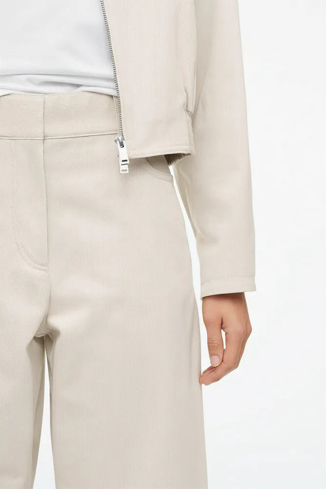 Широкие хлопковые брюки COS