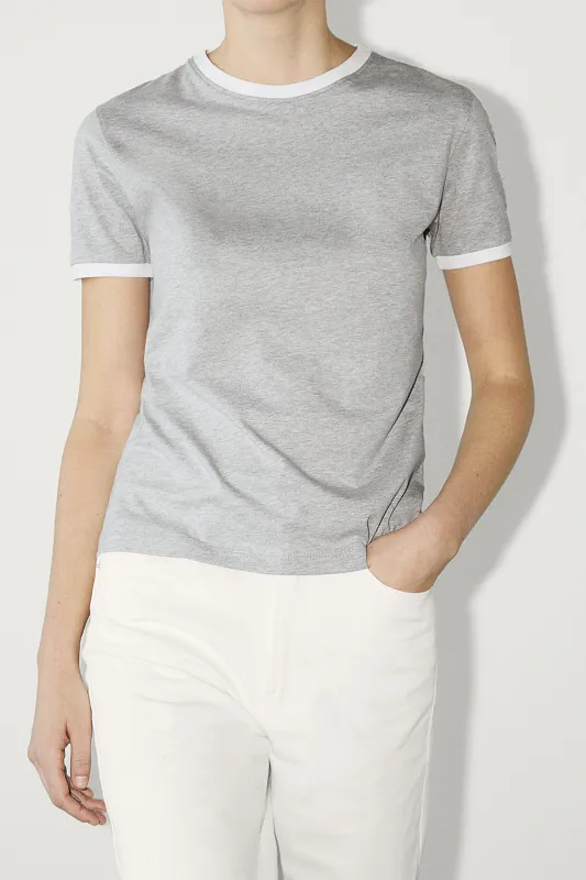 Футболка с контрастными деталями MASSIMO DUTTI Футболка с контрастными деталями MASSIMO DUTTI