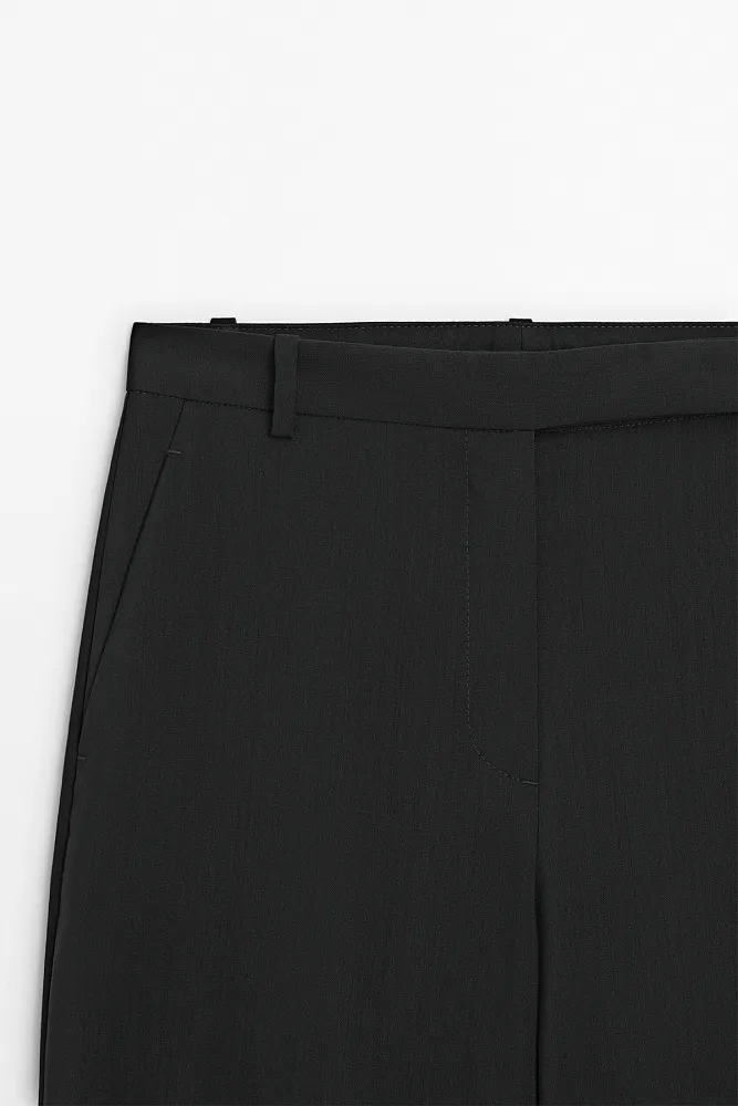 Костюмные брюки из шерсти MASSIMO DUTTI