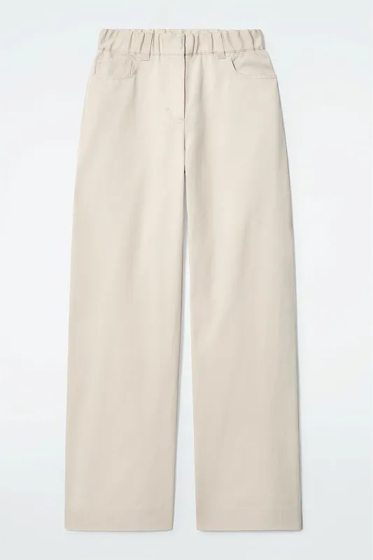 Широкие хлопковые брюки Широкие хлопковые брюки