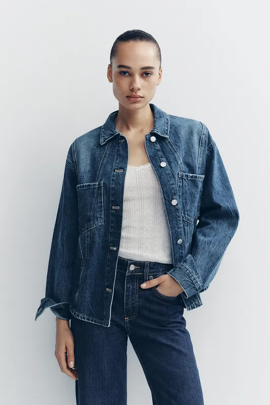 Широкие джинсы TRF со средней посадкой ZARA Широкие джинсы TRF со средней посадкой ZARA