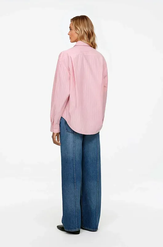 Рубашка oversize из хлопка ARKET Рубашка oversize из хлопка ARKET