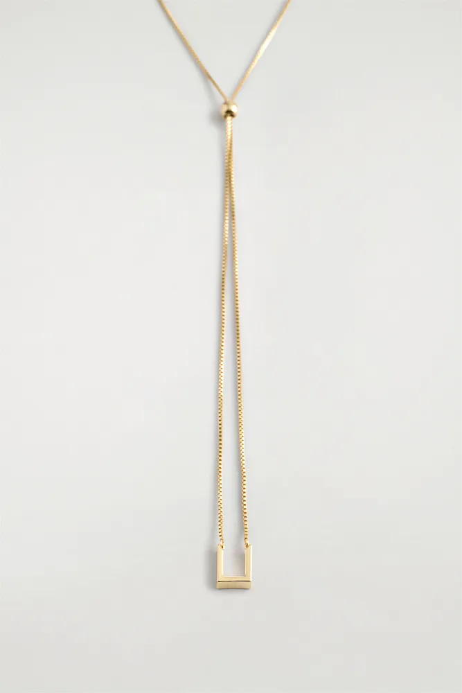 Ожерелье с прямоугольным кулоном COS