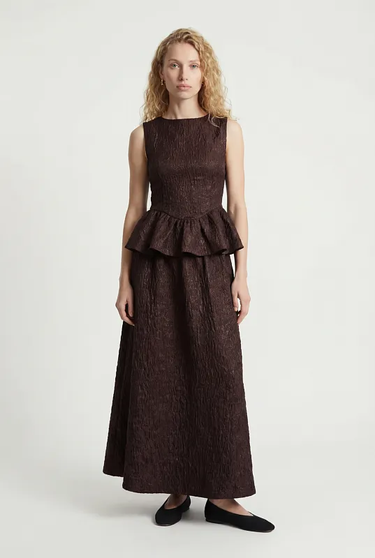 Жаккардовая юбка миди