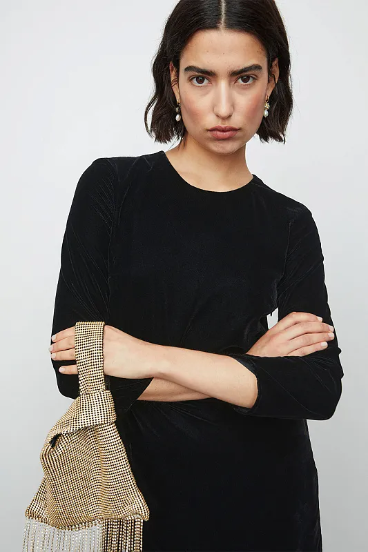 Вечернее платье из бархата & OTHER STORIES   Вечернее платье из бархата & OTHER STORIES