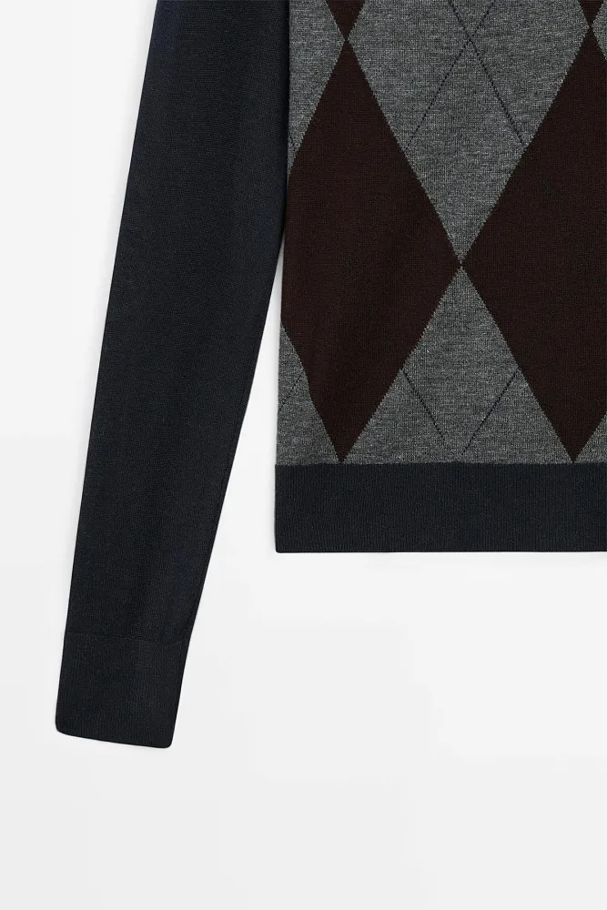 Пуловер из смеси шерсти и шелка MASSIMO DUTTI