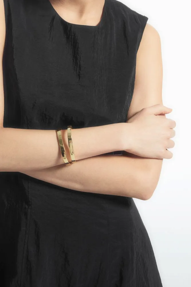 Платье миди без рукавов с прострочкой COS