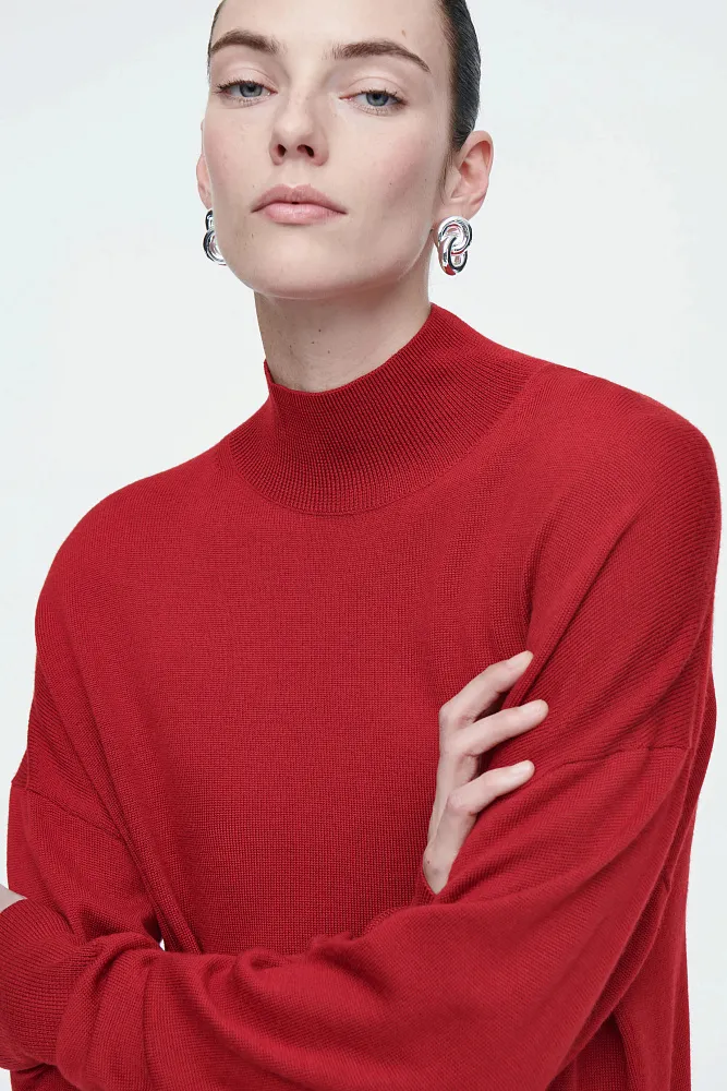 Платье-водолазка из мериносовой шерсти COS