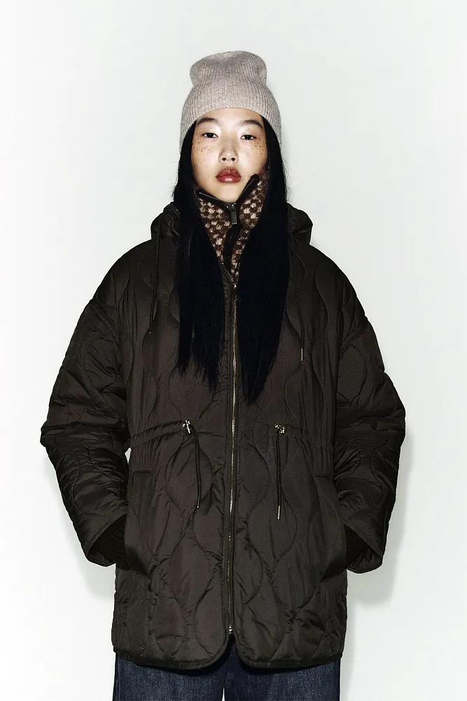 Водоотталкивающая стеганая куртка ZARA