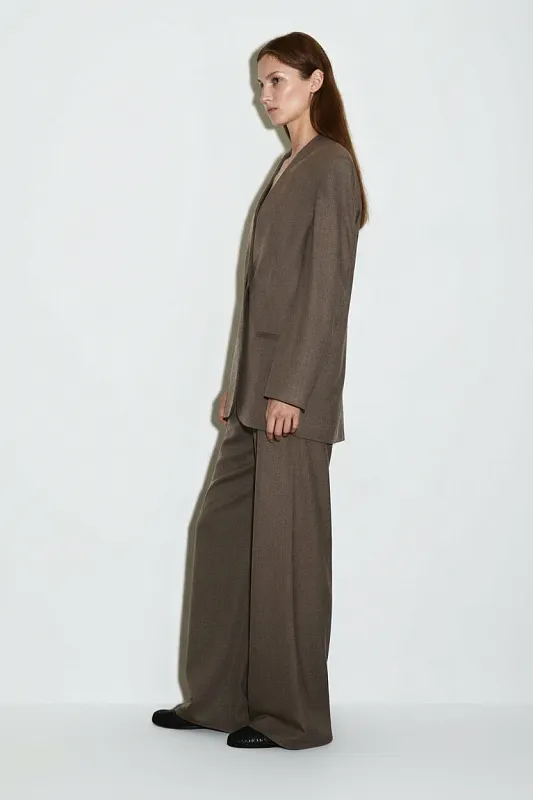 Пиджак без воротника из смесовой шерсти COS Пиджак без воротника из смесовой шерсти COS