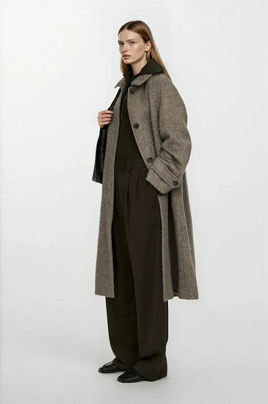 Пальто из смеси шерсти и альпаки ARKET Пальто из смеси шерсти и альпаки ARKET