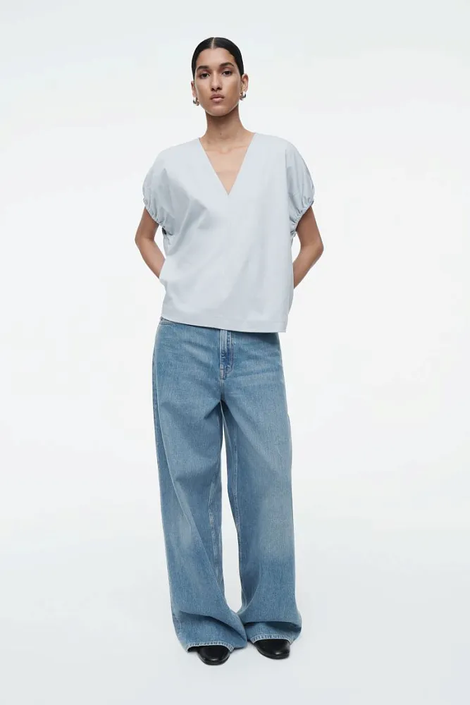 Хлопковая блуза COS