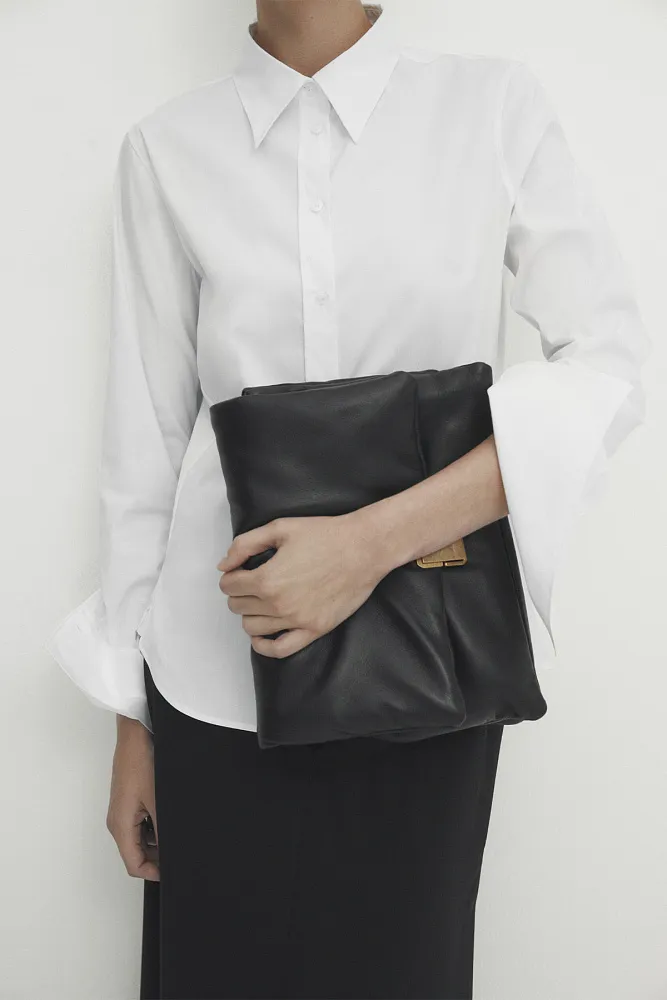 Рубашка из эластичного поплина MASSIMO DUTTI