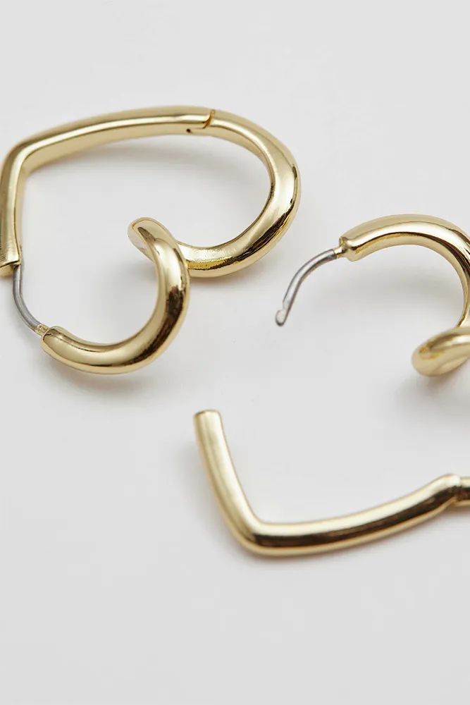 Серьги-кольца в форме сердца & OTHER STORIES