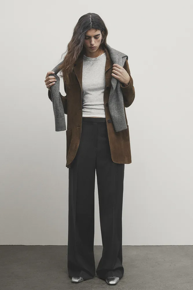 Костюмные брюки из шерсти Костюмные брюки из шерсти