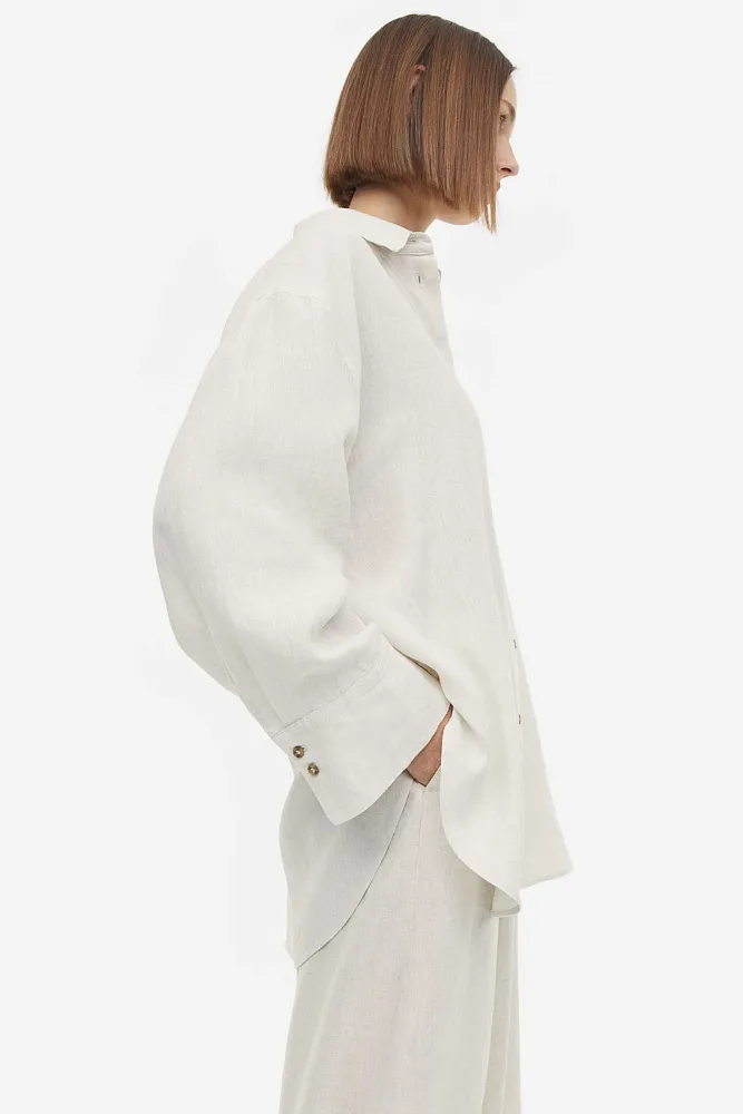 Рубашка льняная H&M Premium Selection