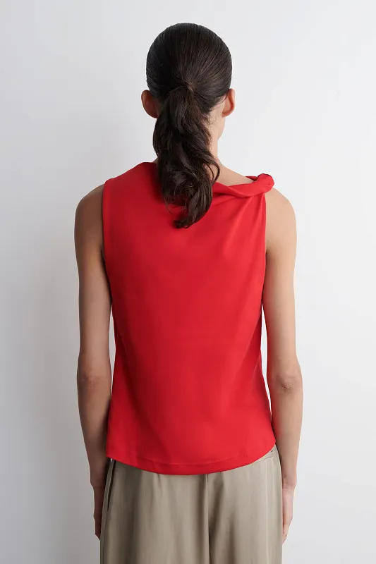 Хлопковый топ с кручеными деталями COS Хлопковый топ с кручеными деталями COS