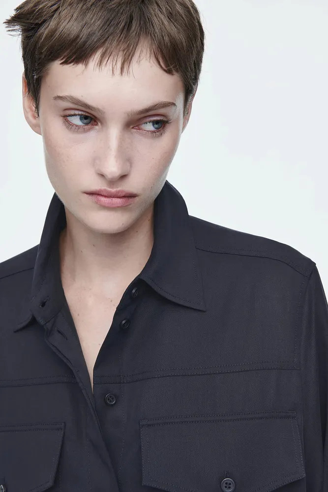 Платье-рубашка с поясом COS