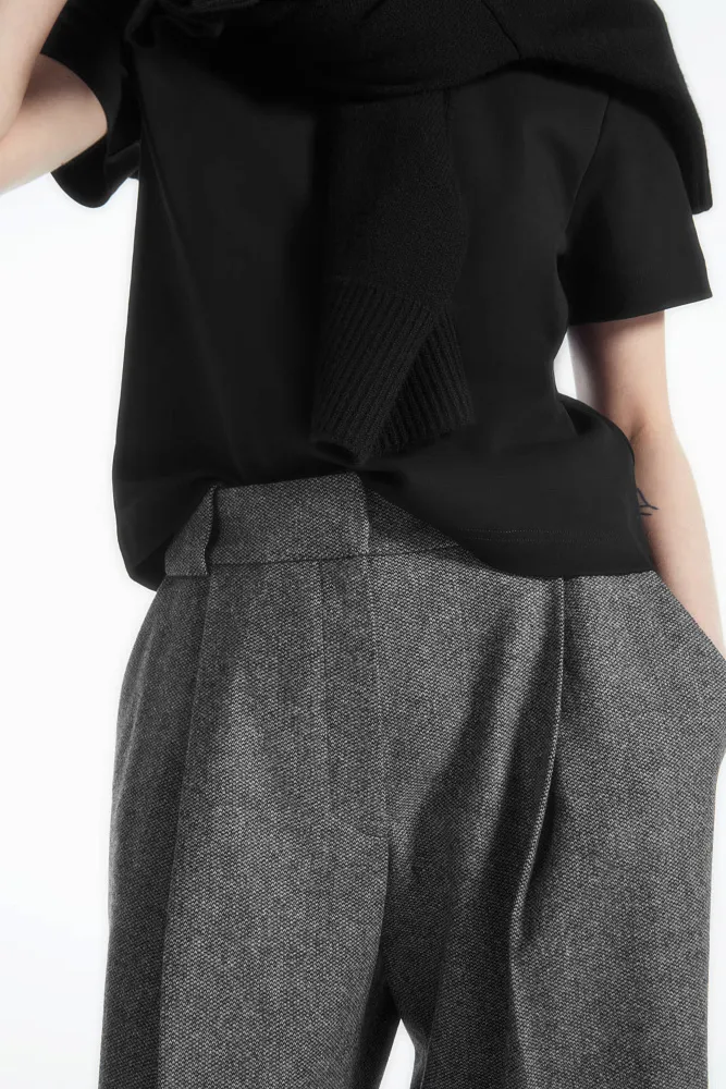 Кюлоты из шерсти и фланели COS