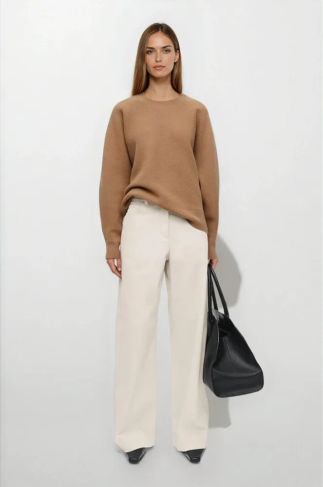 Широкие хлопковые брюки COS