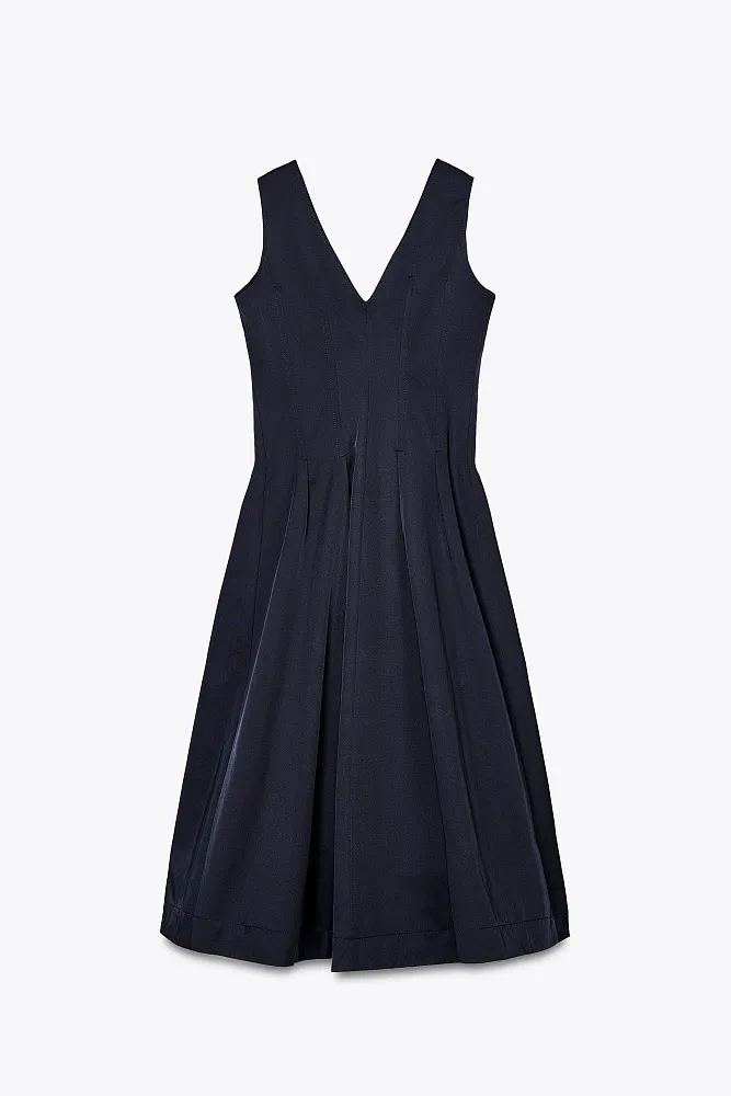 Платье-миди на молнии ZARA