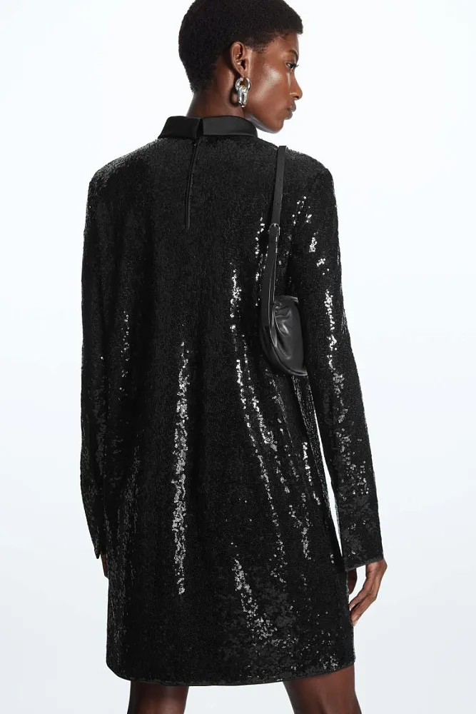 Платье-мини с пайетками COS