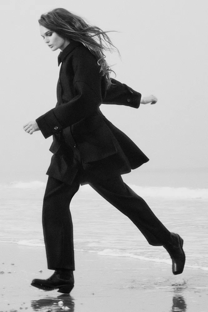 Шерстяное пальто свободного кроя COS