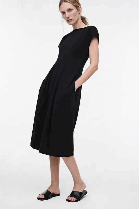 Скульптурное платье-миди из джерси COS Скульптурное платье-миди из джерси COS