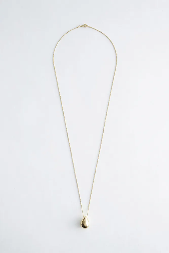 Длинное колье-цепочка с подвеской-каплей Длинное колье-цепочка с подвеской-каплей