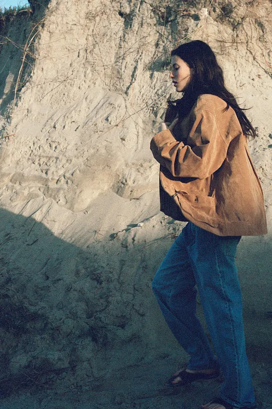 Куртка из замши ZARA Куртка из замши ZARA