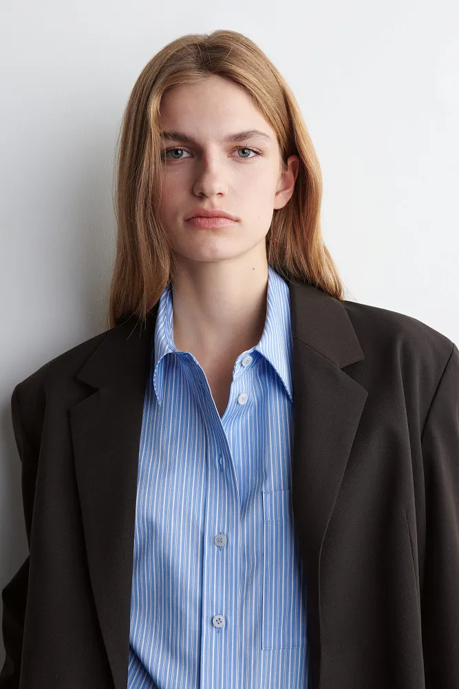 Рубашка из хлопка пима COS