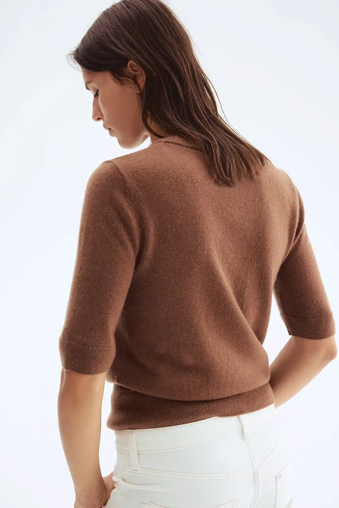 Топ из мягкого кашемира H&M Premium Selection