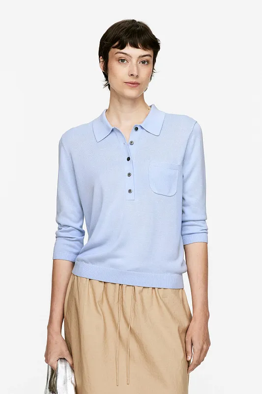 Трикотажная рубашка-поло