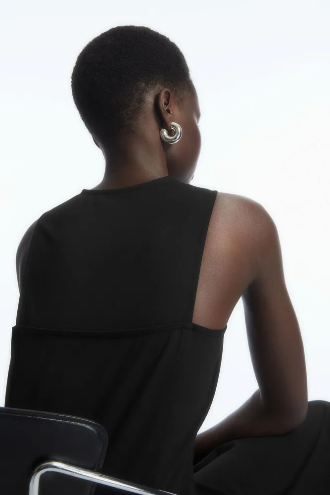 Расклешенное платье миди на молнии COS