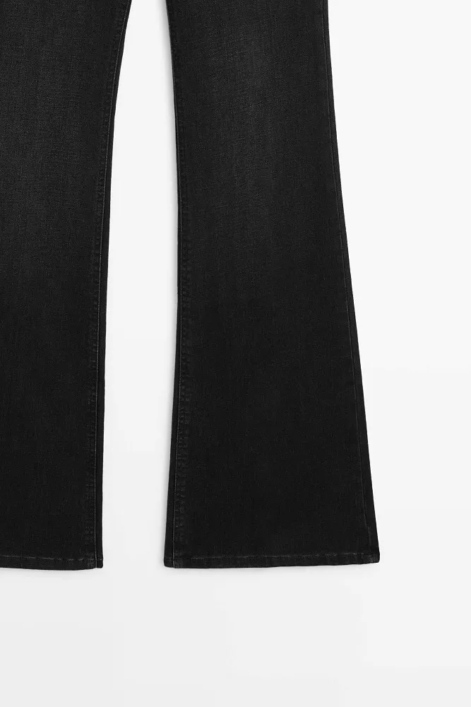 Джинсы Skinny flare с высокой посадкой MASSIMO DUTTI