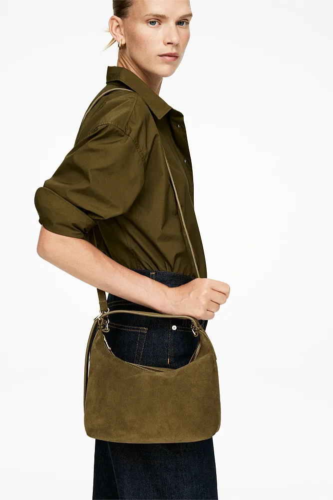 Замшевая сумка