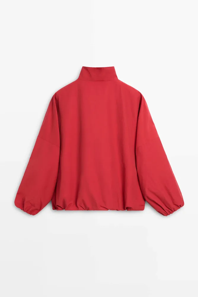 Куртка из технической ткани с хлопком MASSIMO DUTTI