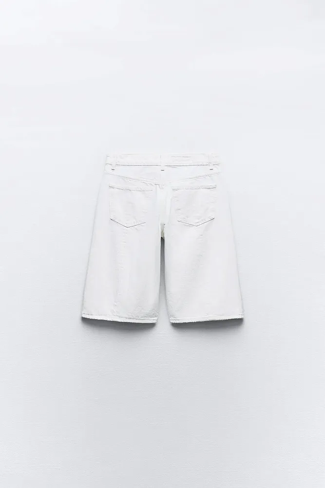 Джинсовые шорты-бермуды ZARA