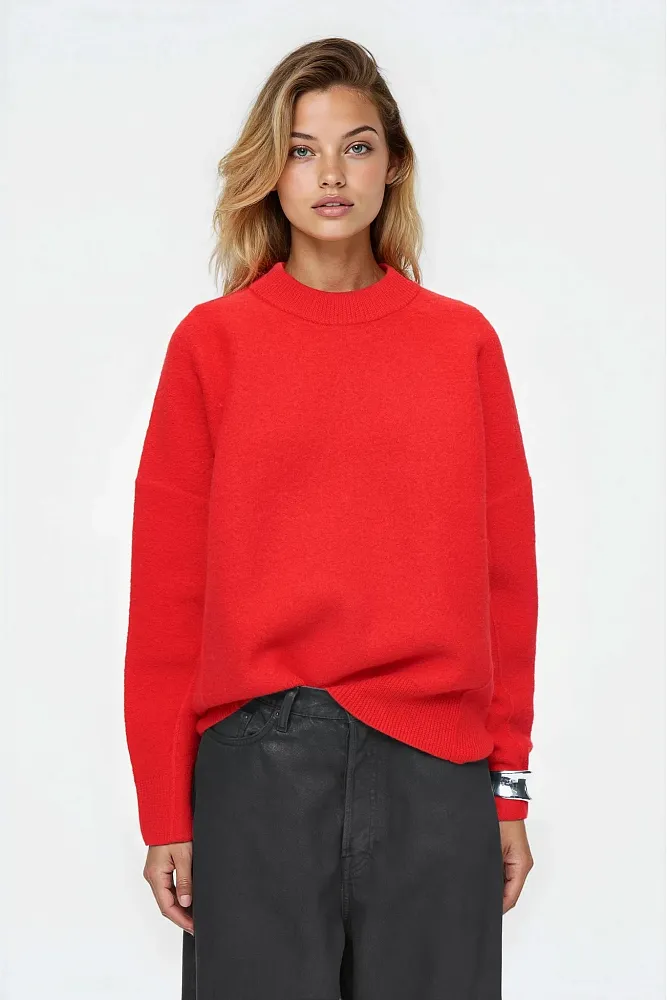 Джемпер из вареной шерсти