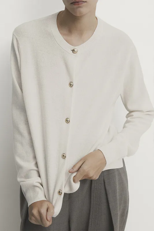 Кардиган из смесовой шерсти MASSIMO DUTTI Кардиган из смесовой шерсти MASSIMO DUTTI