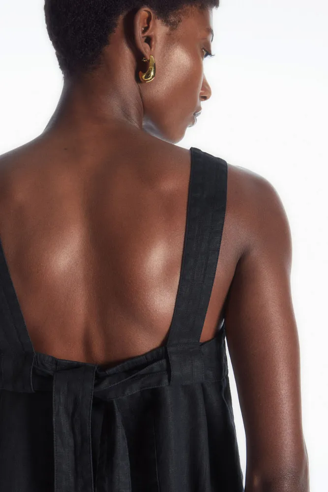 Льняной топ с завязками на спине COS