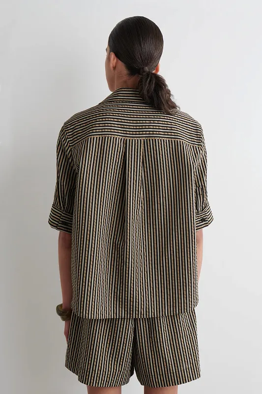 Полосатая рубашка из сирсакера COS Полосатая рубашка из сирсакера COS