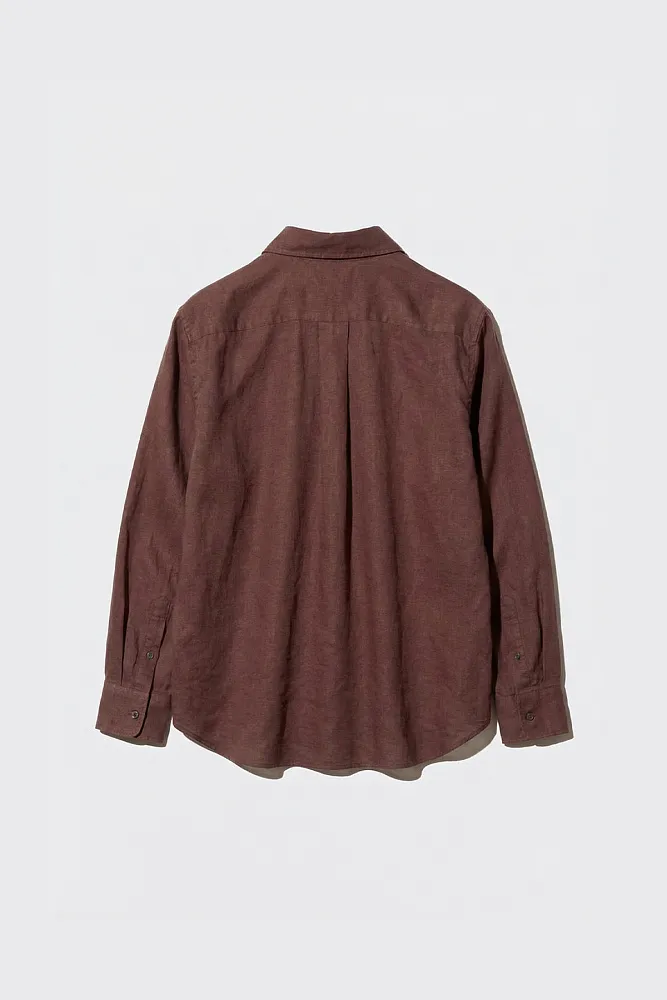 Рубашка из 100% высококачественного льна UNIQLO